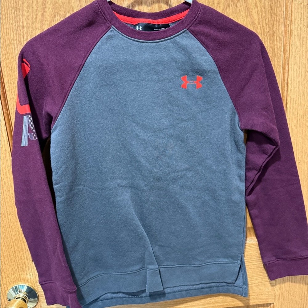 Under Armour Kids' Maroon and Blue Sweatshirt